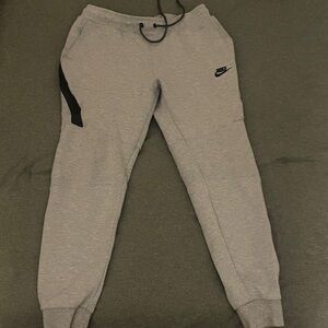 Nike Kids Gray Joggers with Black Details